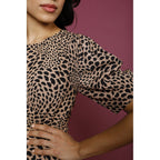 Robe Norma - Fauve Imprimé Bisous - Rouje* - The Bradery