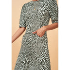Robe Norma - Vert Imprimé Bisous - Rouje* - The Bradery