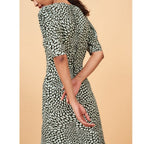 Robe Norma - Vert Imprimé Bisous - Rouje* - The Bradery