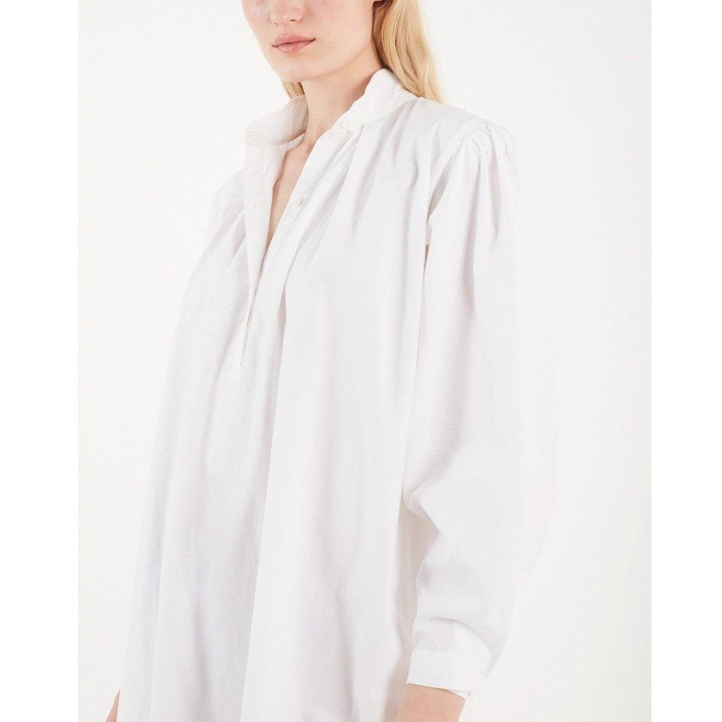 Robe Okeeffe White Cotton - Robes - Valentine Gauthier - The Bradery