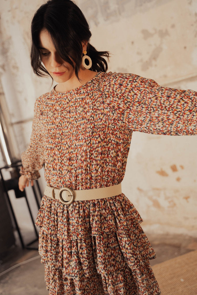 Robe Reolia Flowly - Marron