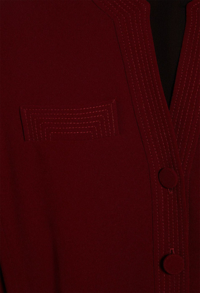 Robe Rhubarbe - Bordeau - Claudie Pierlot - The Bradery