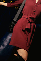 Robe Rhubarbe - Bordeau - Claudie Pierlot - The Bradery