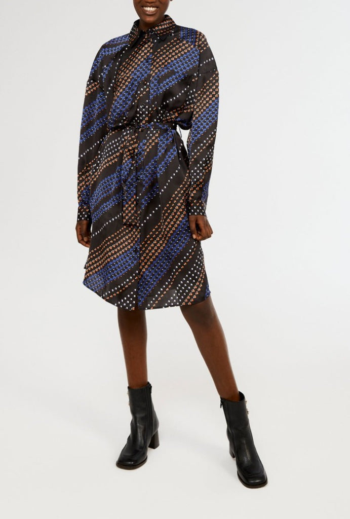 Robe Rigola Bis - Print Fonce - Claudie Pierlot - The Bradery