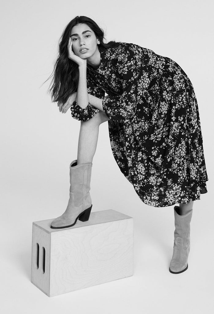 Robe Rivka - Print Fonce - Claudie Pierlot - The Bradery