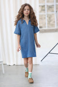 Robe Romane Denim - Enfant Fille - Bleu Denim