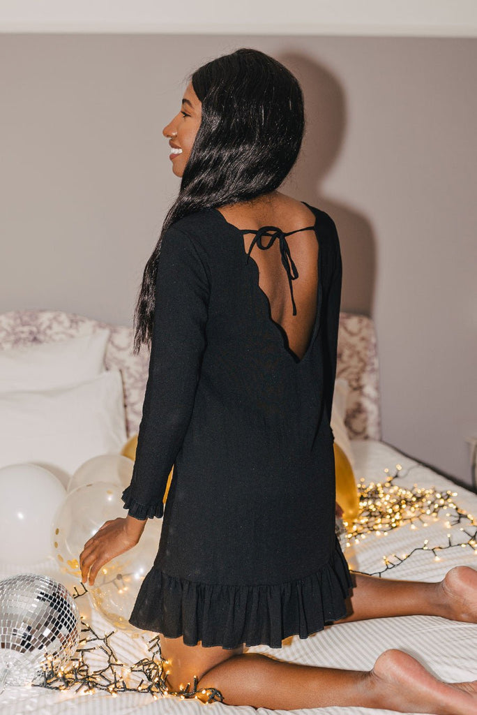 Robe Rosie Noir - Saaj Paris - The Bradery