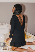 Robe Rosie Noir - Saaj Paris - The Bradery