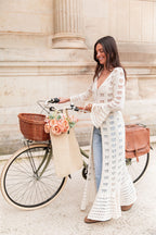 ROBINE Écru - Gilet Crochet