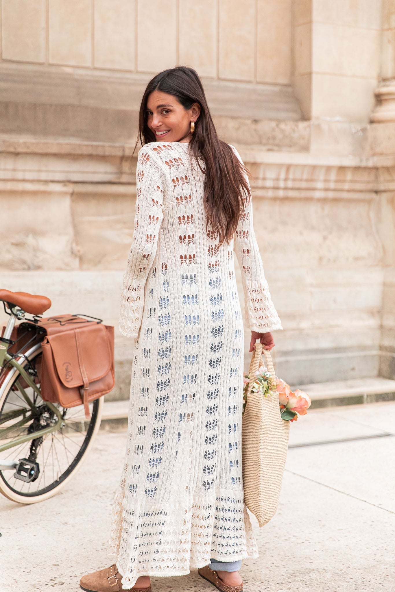 ROBINE Écru - Gilet Crochet