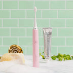 Brosse Rose + Étui + Support
