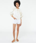 Sweat Shirt Voyage - Imp Fd Blanc