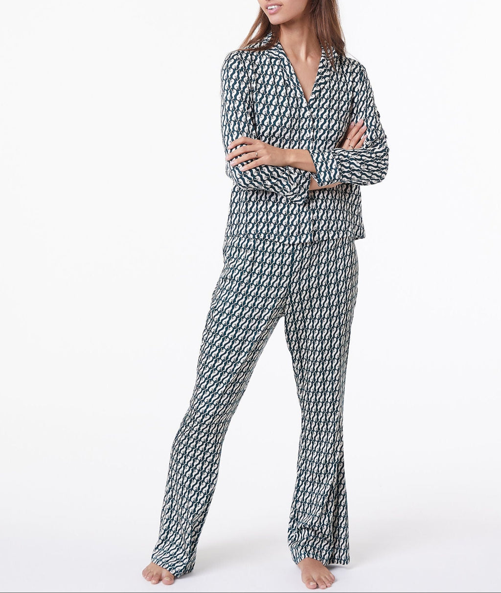 Pantalon Levri - Imp Fond Vert