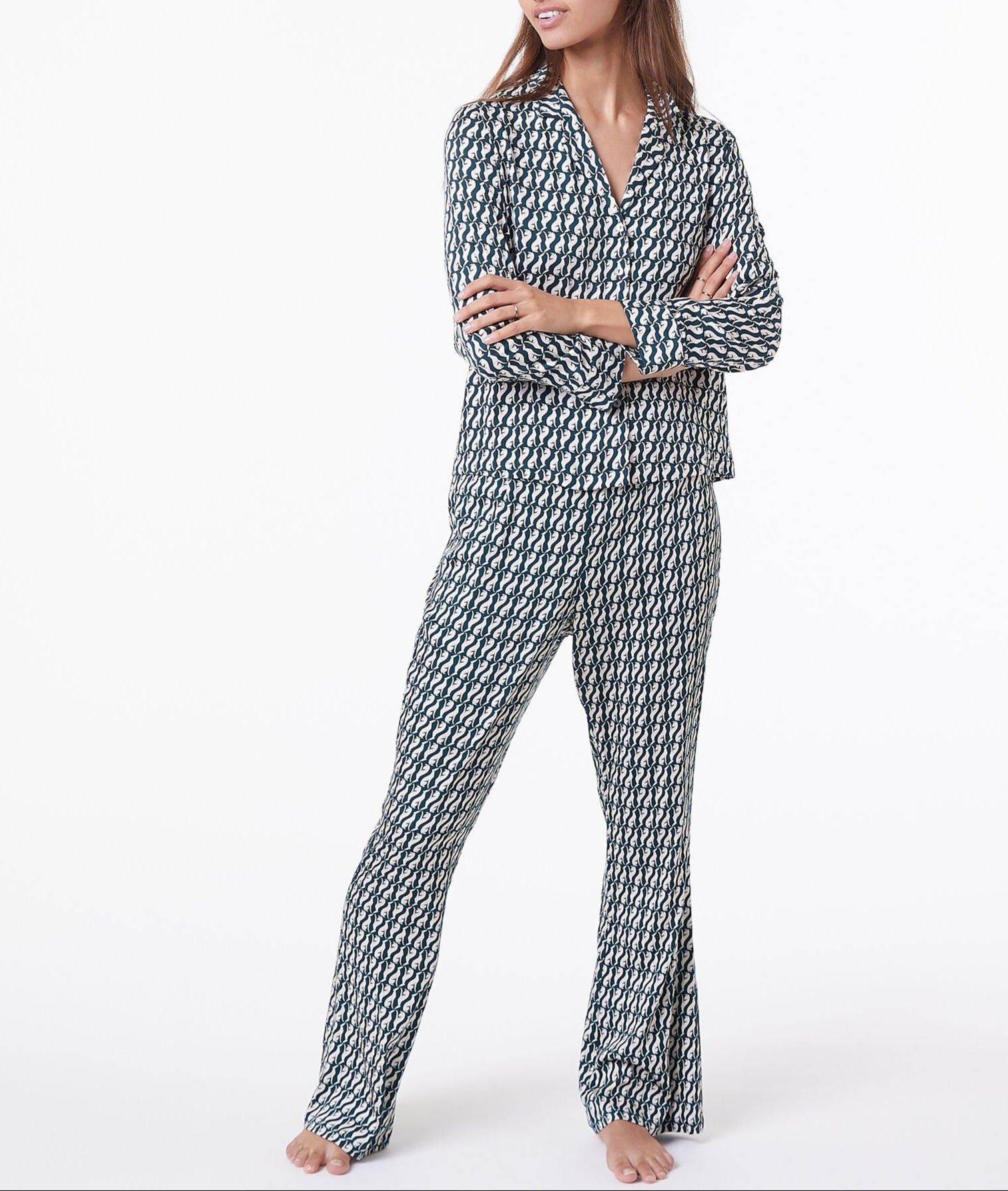 Pantalon Levri - Imp Fond Vert