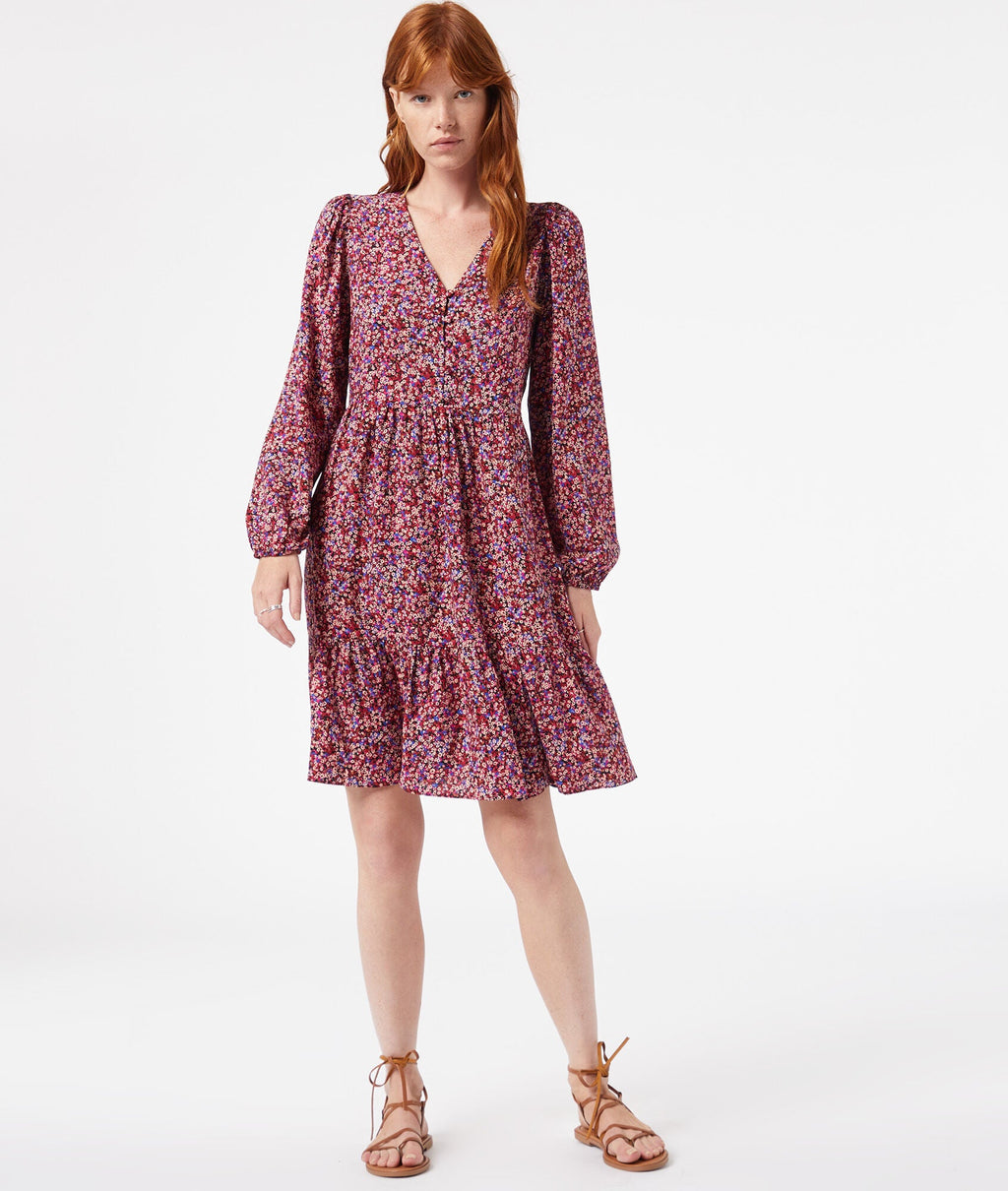 Robe Erila Print - Imp Fond Rose