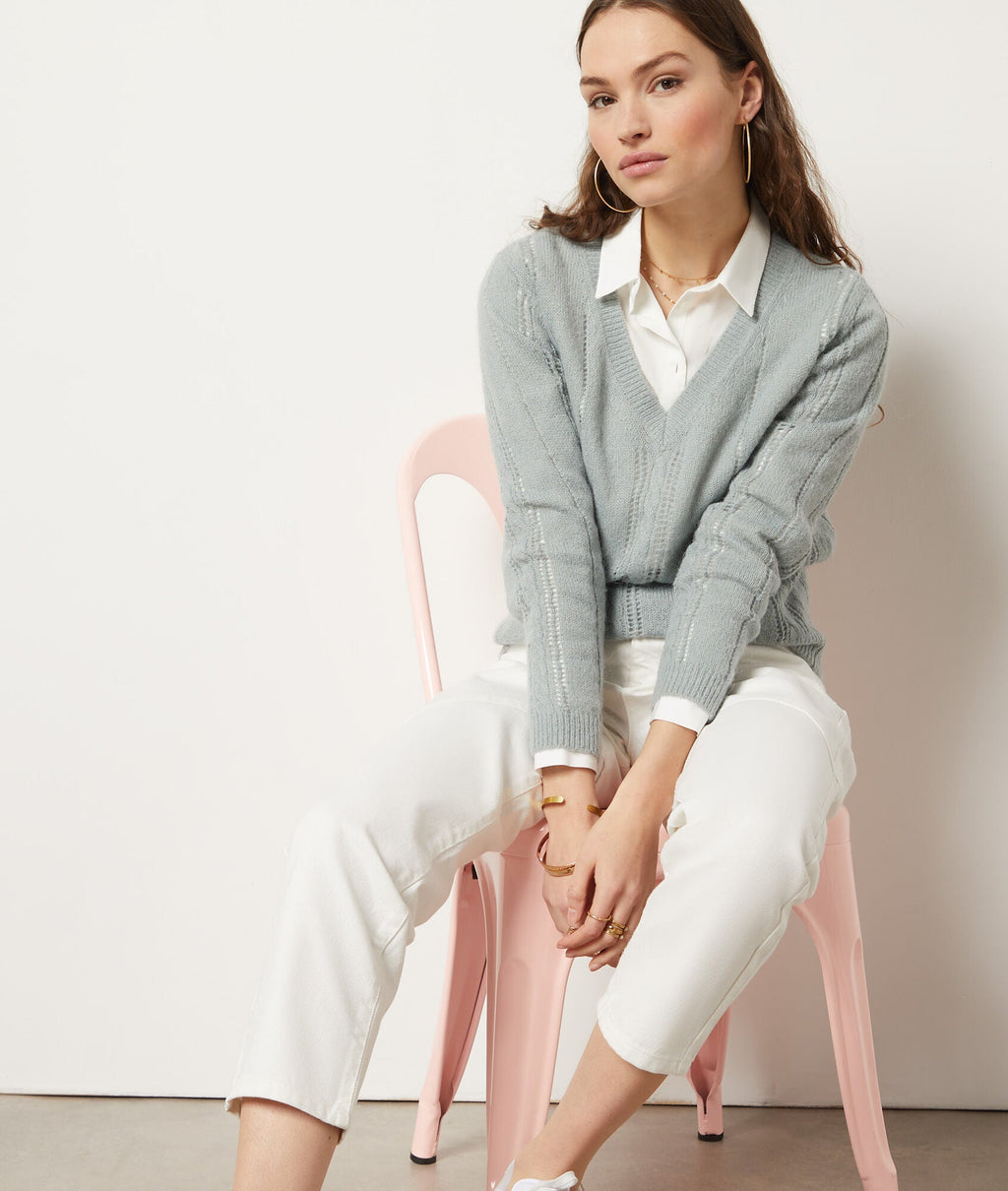 Pull Anouck - Celadon