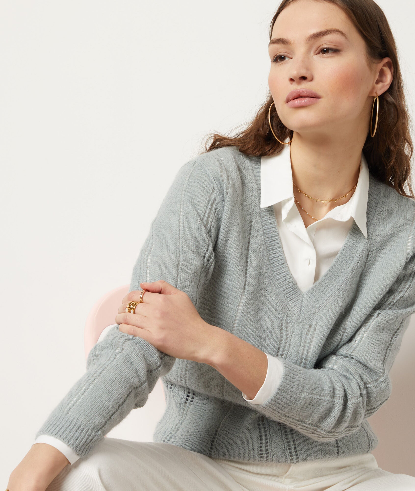 Pull Anouck - Celadon