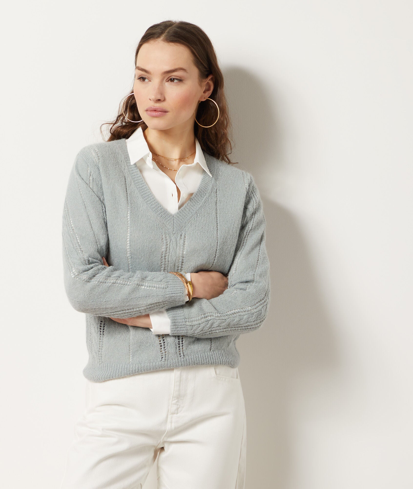 Pull Anouck - Celadon