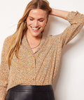 Chemise Perrine Print - Moutarde Ocre