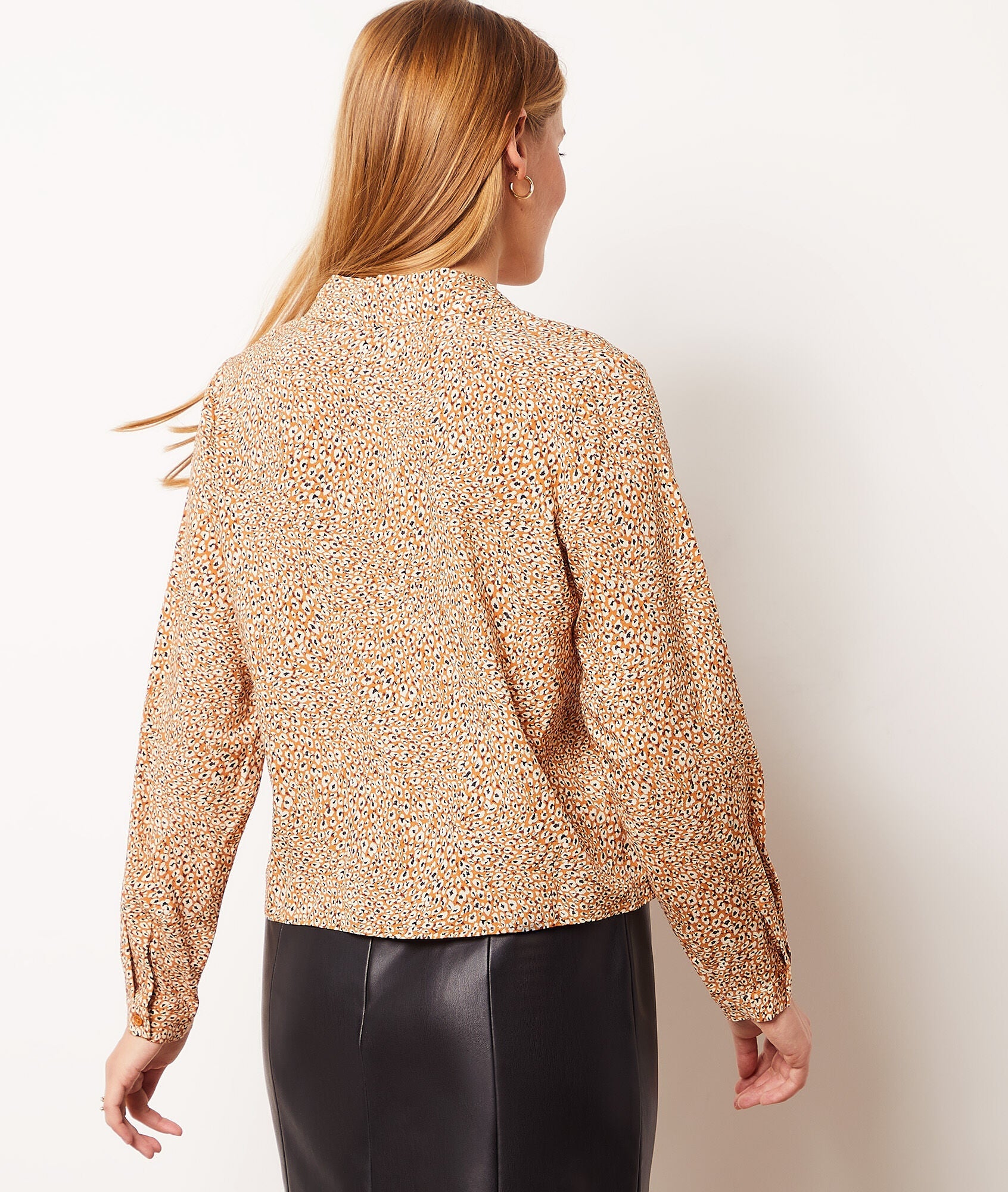 Chemise Perrine Print - Moutarde Ocre