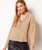 Chemise Perrine Print - Moutarde Ocre