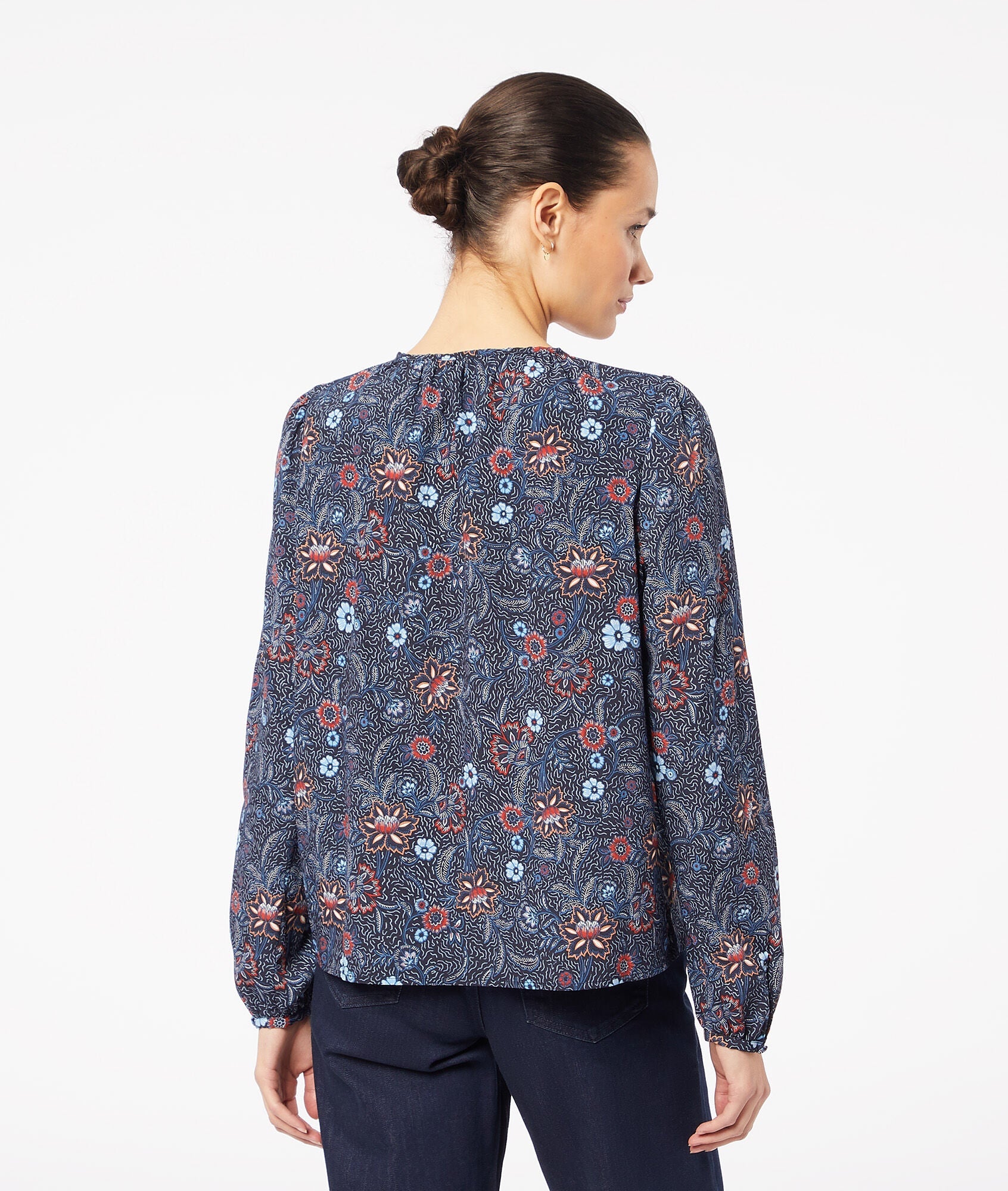 Blouse Pearly Print - Imp Bleu Vert