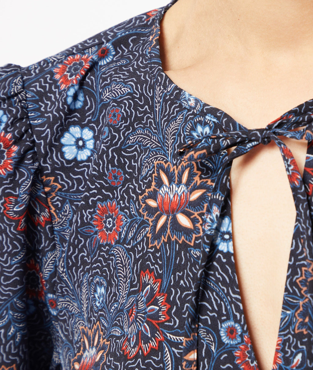 Blouse Pearly Print - Imp Bleu Vert