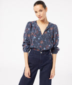 Blouse Pearly Print - Imp Bleu Vert