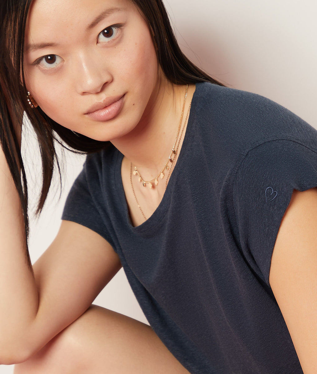T-Shirt Sidella - Marine
