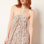 Robe Candice Print - Imp Fd Corail