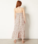 Robe Candice Print - Imp Fd Corail