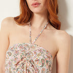 Robe Candice Print - Imp Fd Corail