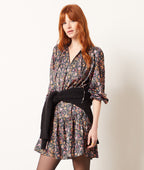 Robe Athio Print - Imp Fond Vert
