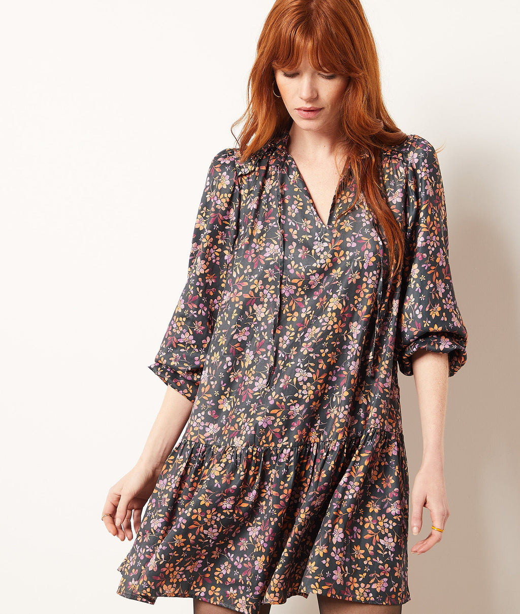 Robe Athio Print - Imp Fond Vert