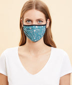Masque Print - Imp Bleu Vert