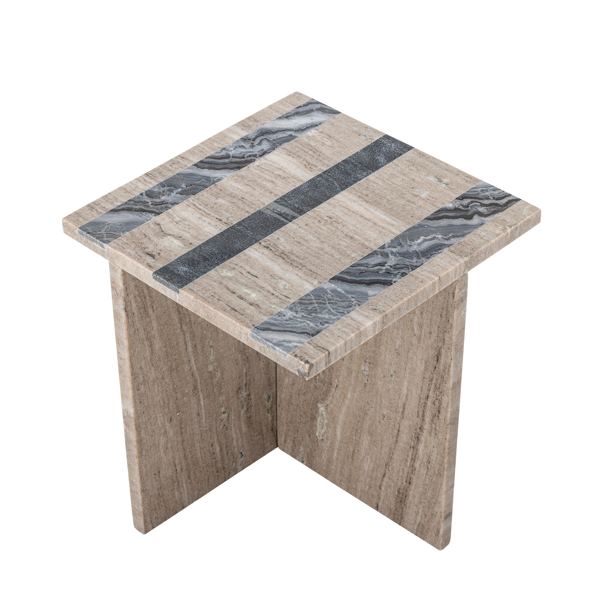 Clea - Table D'Appoint - Marron - Marbre