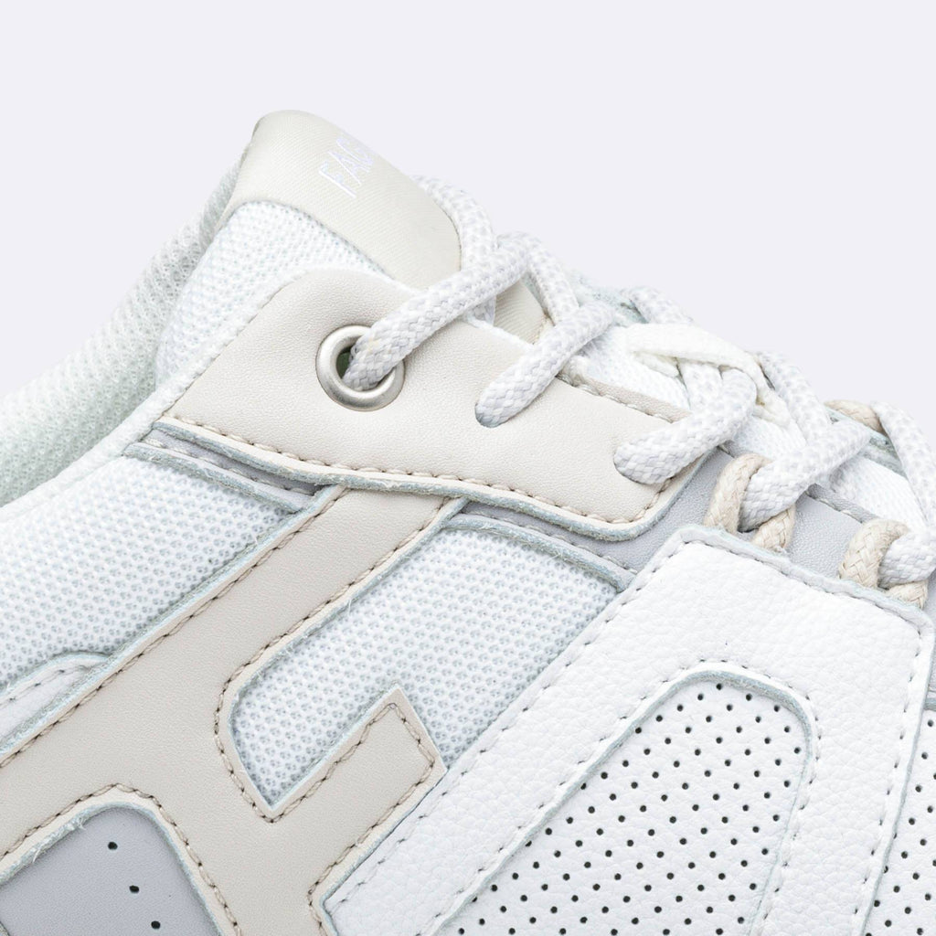 Running Willow Mixte - Blanc Et Beige Chaussures Faguo