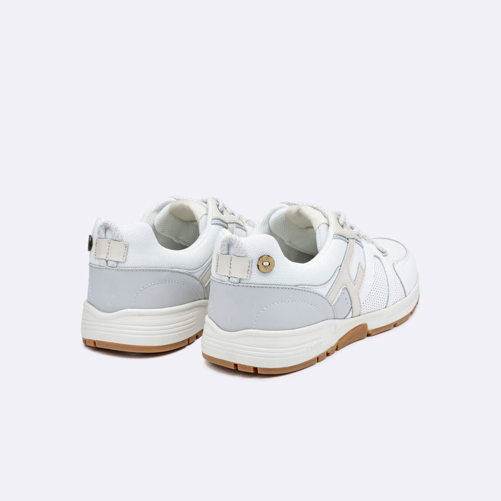 Running Willow Mixte - Blanc Et Beige Chaussures Faguo