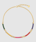 Sonia Rykiel - Collier Colorblock Tribal Cordons Multicolores - Femme