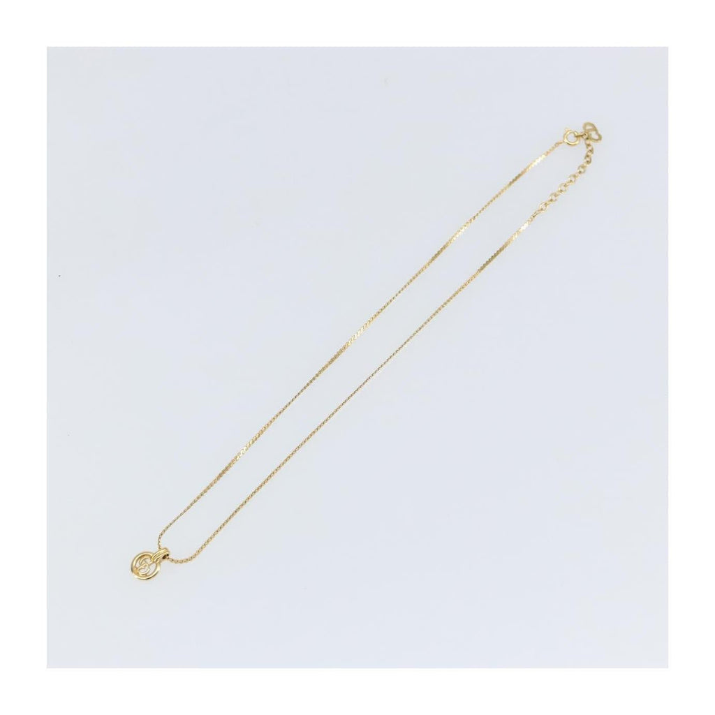 Christian Dior CD Round Pendant Necklace Metal Product Image