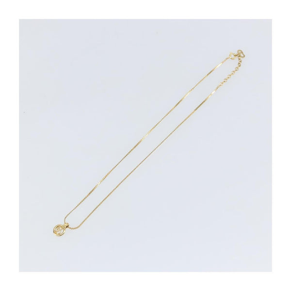 Christian Dior CD Round Pendant Necklace Metal Product Image