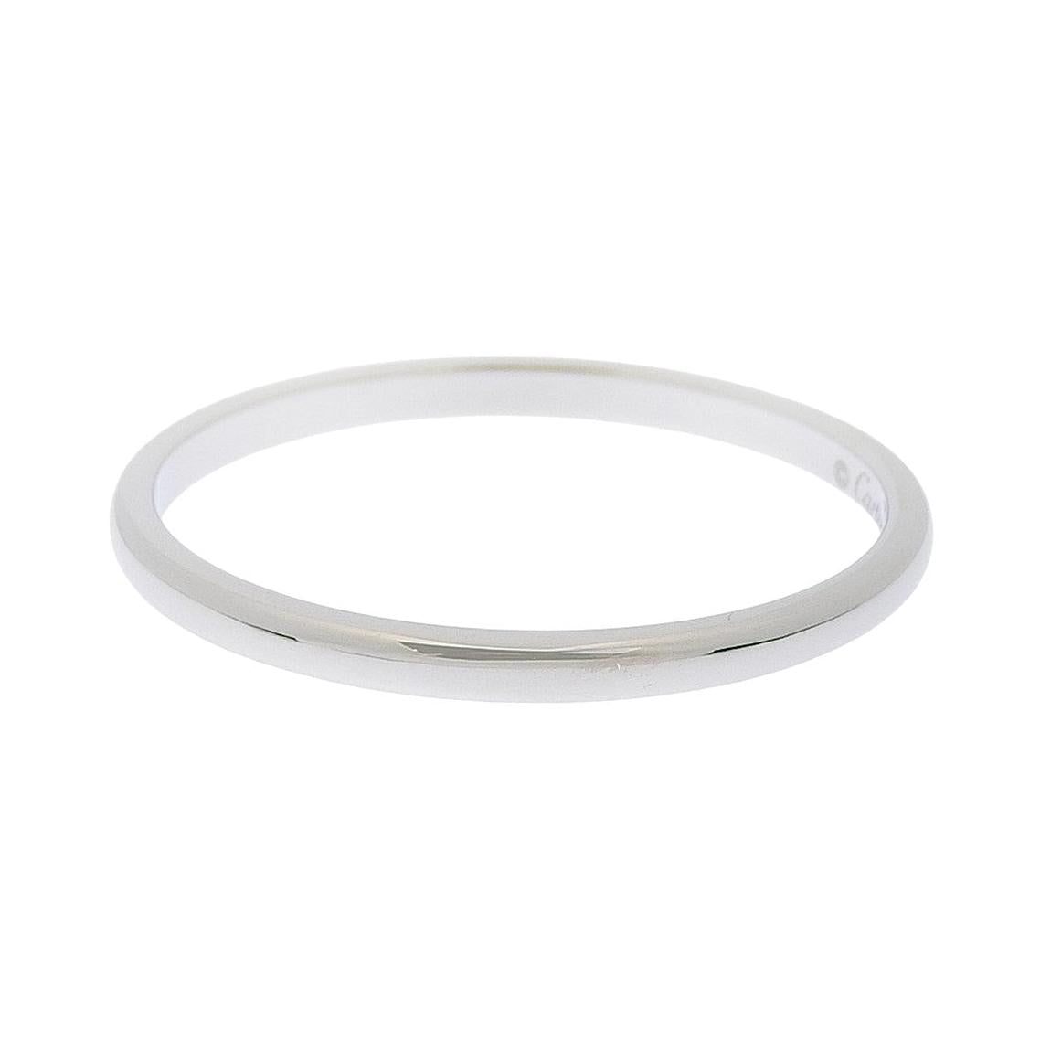 Cartier 1895 Wedding Band Platinum 2mm