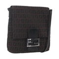 Fendi Vintage Flap Crossbody Bag Zucchino Canvas Small