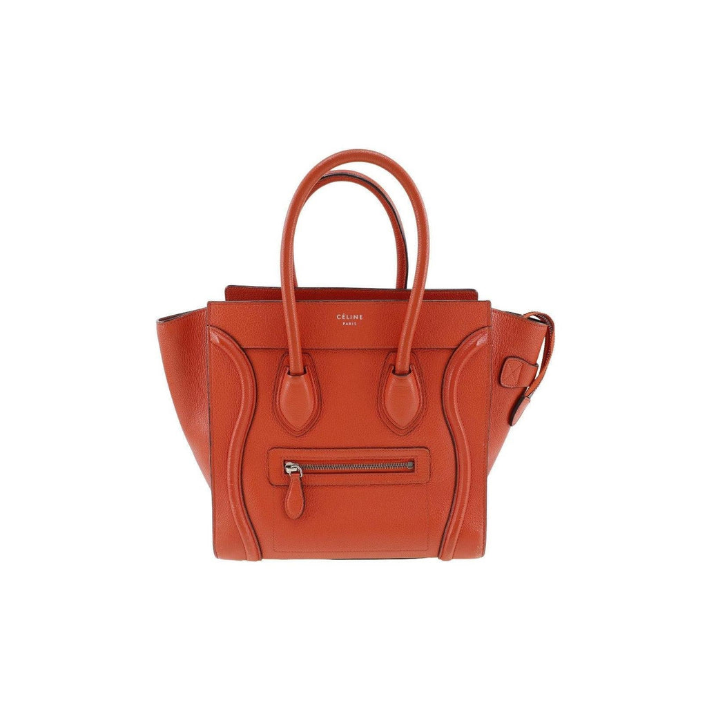 Celine Luggage Bag Grainy Leather Micro