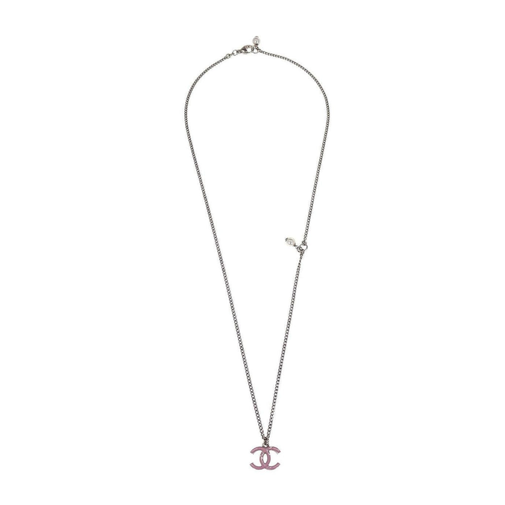 Chanel Vintage CC Pendant Long Necklace Metal Product Image