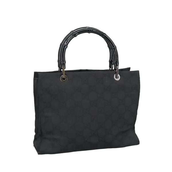 Gucci Vintage Bamboo Handle Tote GG Nylon Medium