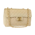 Chanel Vintage Classic Single Flap Bag Silk Product Image