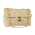 Chanel Vintage Classic Single Flap Bag Silk Product Image