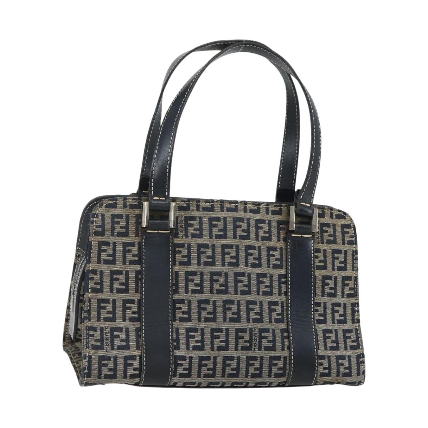Fendi Vintage Satchel Zucchino Canvas Mini