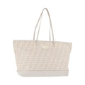 Fendi Roll Tote Zucca Canvas and Leather Large